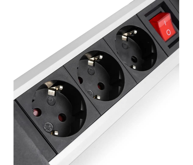 Spacetronik Listwa zasilająca SPS-T34BS - 3 gniazda 1.5m srebrno-czarny - 1153965 - zdjęcie 3